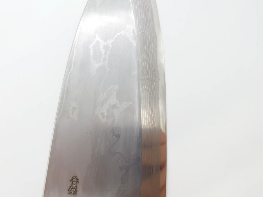 日本の名工　重房作(飯塚解房)　長期保管品　全長340mm　出刃包丁(共箱付き、ナイフ、刃物)(R-070476)