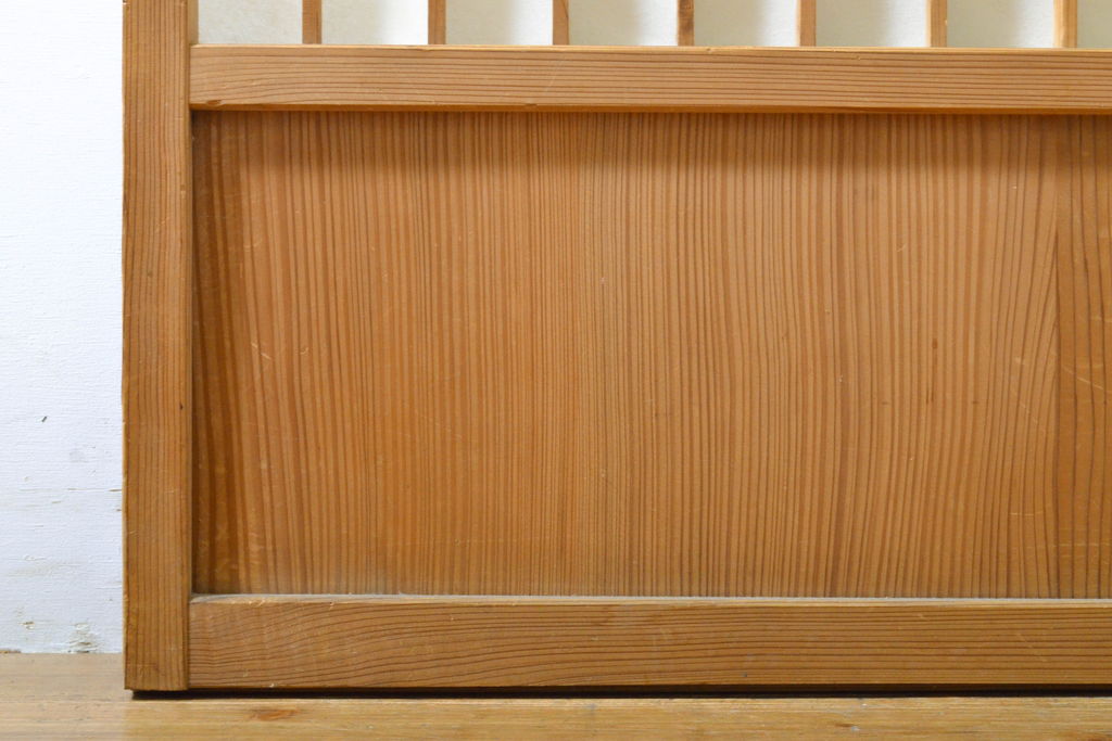 アンティーク建具　凛とした佇まいが気品溢れる障子戸2枚セット(引き戸、建具)(R-063011)