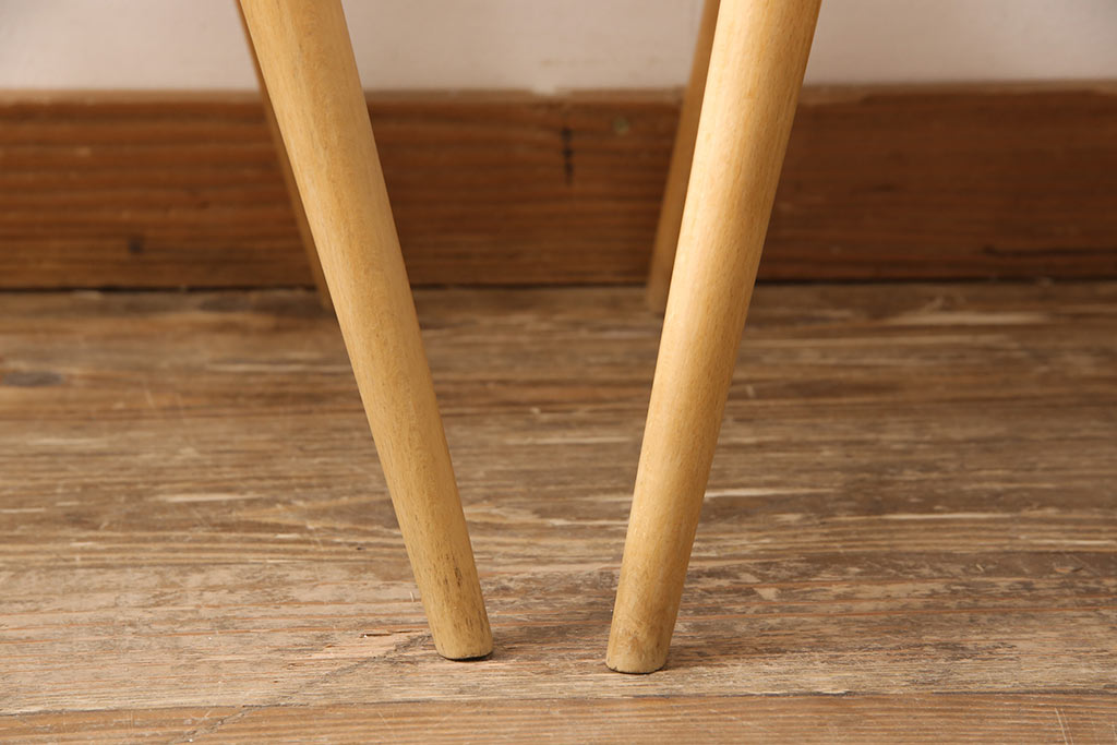 イギリスビンテージ　ERCOL(アーコール)　ナチュラルな雰囲気がかわいらしいフープバックチェア2脚セット(板座チェア、ダイニングチェア、ヴィンテージ)(R-052441)