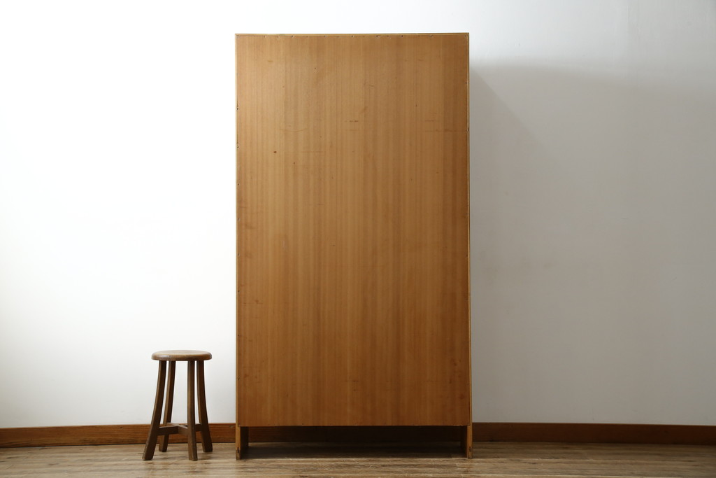 デンマークビンテージ　Hans J Wegner(ハンス・J・ウェグナー)　RY Mobler製　RY8　オーク材　薄型ながら収納力抜群のブックシェルフ(本棚、オープンラック、収納棚、飾り棚、陳列棚、ヴィンテージ、北欧)(R-069376)