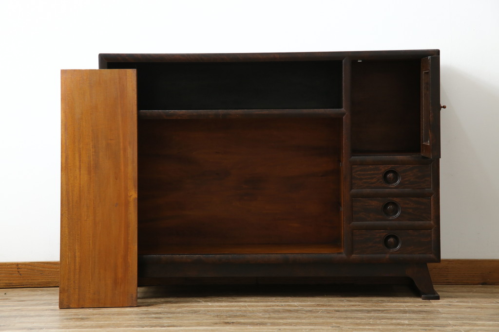 中古 美品 松本民芸家具 どこかレトロな雰囲気も感じる90型茶