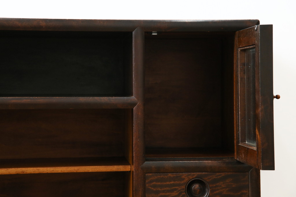 松本民芸家具　９０型　茶タンス　サイドボード　再塗装済　ＵＳＥＤ 松本民芸家具 #90型 茶タンス サイドボード 中古 本棚 古民家