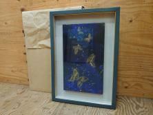 【古美術買取】真作　現代日本画家　大竹寛子(Otake Hiroko)　「Psyche -gold butterfly- Vol.4」　M6(6号)(生命としての蝶、プシュケー、アンティーク絵画)を買取りました。