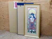 【古美術買取】真作　棟方志功(Munakata Shiko)　「大弁財天妃神尊像之図」　限定240部　石版画(リトグラフ、アンティーク絵画)を買取りました。
