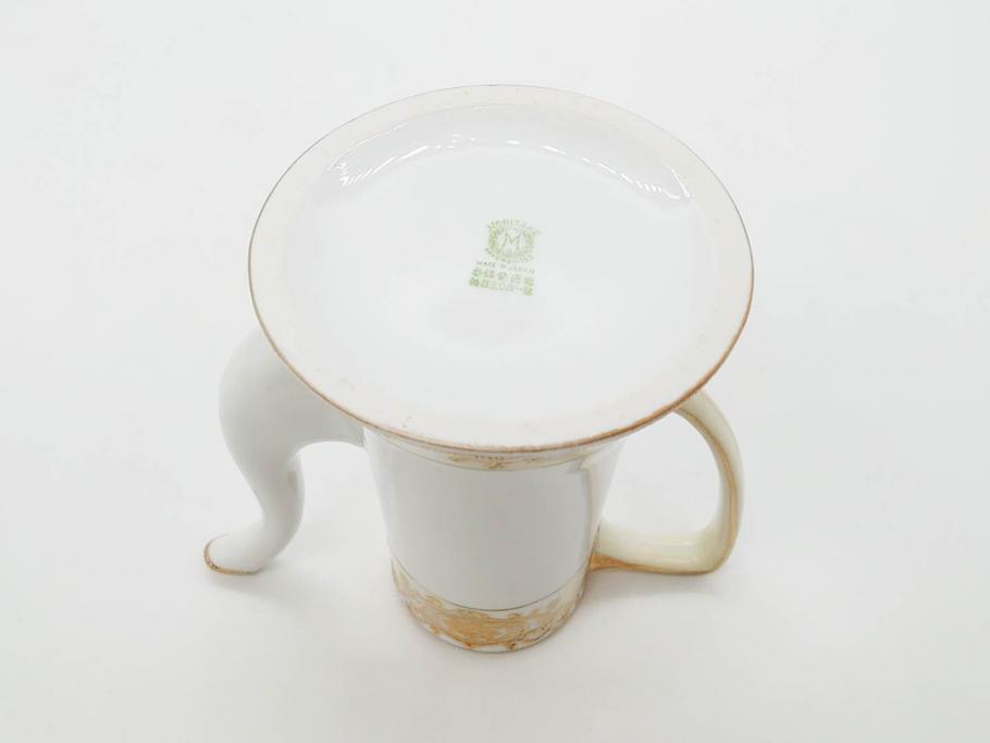 大正〜昭和初期　オールドノリタケ　NORITAKE　意匠登録　金彩　金盛　No.175　ハンドペイント　上品で華やかな佇まいのコーヒーポット・カップ&ソーサー・ソルト&ペッパーシェーカー・プレート2枚セット(デミタス、オーバル、深皿、C&S、洋食器)(R-083293)