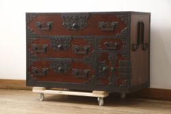 中古　イギリス製　HALO(ハロ)　REGIMENT 9DRAWERS CHEST(レジメント 9ドロワーズ チェスト)　斬新なデザイン!ユニオンジャックが印象的なチェスト(定価約35万円)(引き出し)(R-047983)