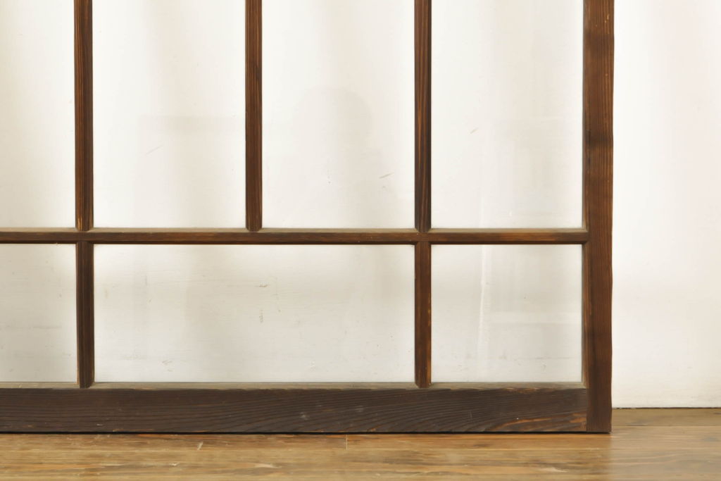 アンティーク建具　大正ロマンな雰囲気溢れるガラス窓4枚セット(引き戸、ガラス戸、建具)(R-062812)