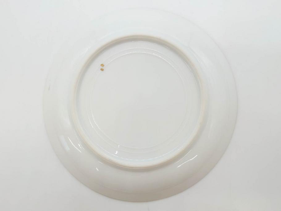 明治～大正期　オールドノリタケ　NORITAKE　ラスター彩　金彩　金盛　花　手仕事の美しさが凝縮されたカップ&ソーサー4客セット(マルキ印、フラワー、オレンジ、風景、ハンドペイント、C&S、洋食器)(R-083296)