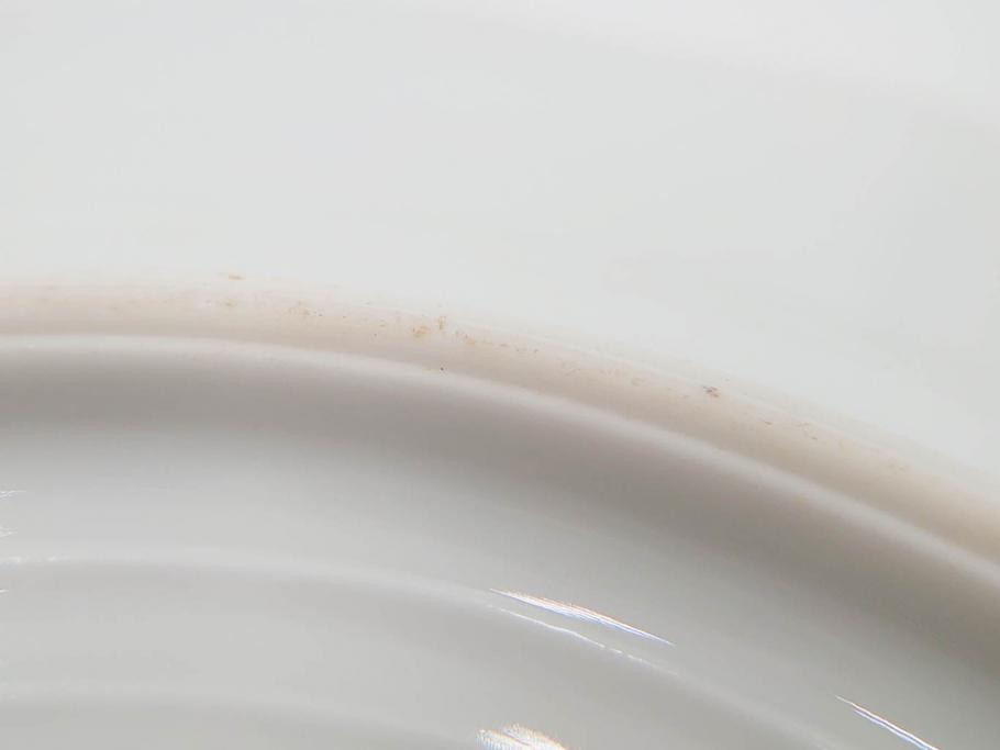 明治～大正期　オールドノリタケ　NORITAKE　金彩　金盛　ハンドペイント　雉　蝶　丁寧に施された装飾が日常に彩りと品格を添えるプレート2枚セット(ちょう、鳥、キジ、取手付、大皿、中皿、洋食器)(R-083568)
