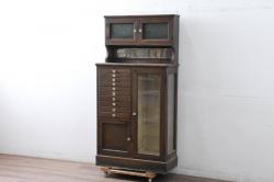 中古　DREXEL HERITAGE(ドレクセルヘリテイジ)　Grand Villa(グランドヴィラ)　キュリオユニット(キュリオケース、飾り棚)(R-041627)