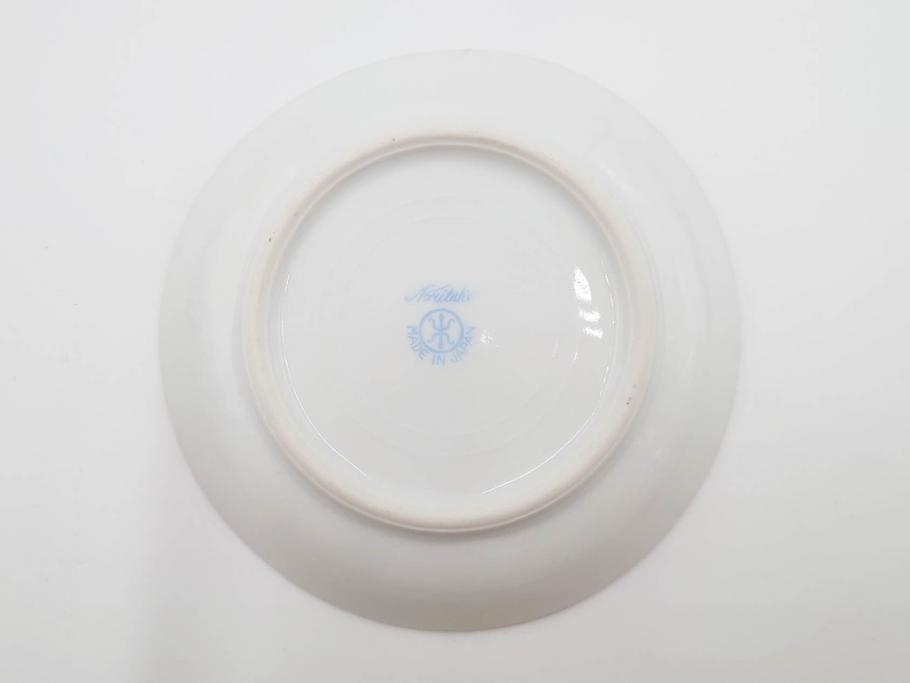 明治～大正期　オールドノリタケ　NORITAKE　花籠　ラスター彩と金彩が織りなす幻想的な輝きが贅沢なひとときを演出するポット・カップ&ソーサー4客セット(ティー、コーヒー、マルキ印、C&S、洋食器)(R-083569)