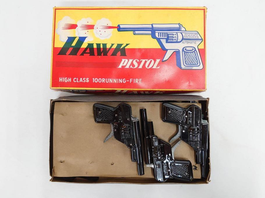 HAWK PISTOL スパークリングコルト455　ピストル　おもちゃ　トイガン　ブリキ銃まとめて25点セット(FIRST、FUJI、No.1、BEST、SPARKLING COLT、玩具)(R-083559)