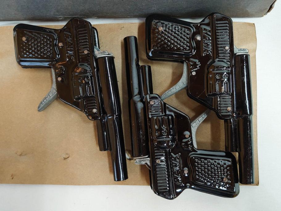 HAWK PISTOL スパークリングコルト455　ピストル　おもちゃ　トイガン　ブリキ銃まとめて25点セット(FIRST、FUJI、No.1、BEST、SPARKLING COLT、玩具)(R-083559)