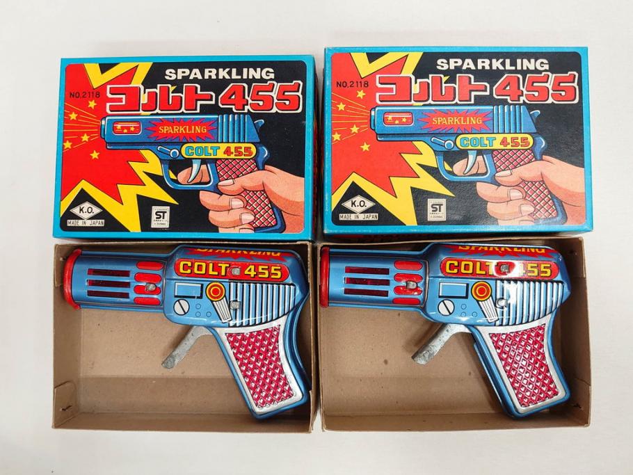 HAWK PISTOL スパークリングコルト455　ピストル　おもちゃ　トイガン　ブリキ銃まとめて25点セット(FIRST、FUJI、No.1、BEST、SPARKLING COLT、玩具)(R-083559)