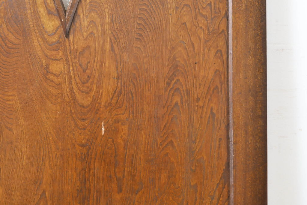 アンティーク建具　大正ロマン　ダイヤガラスがおしゃれな古い洋館のドア1枚(扉、木製ドア、建具)(R-062806)