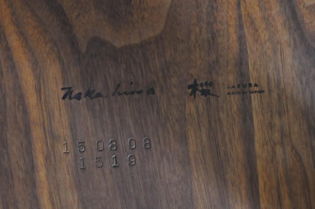 中古　ジョージナカシマ　桜製作所　コノイドチェア(CONOID CHAIR)　CN101　スタイリッシュな佇まいのサイドチェア(ジョージ・ナカシマ、板座チェア、ダイニングチェア、椅子、イス)(R-068143)