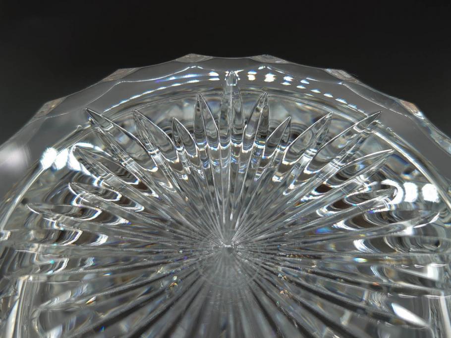 フランス　Baccarat　バカラ　特別限定　希少　1989-5/80　きらめく上品なカットが美しいビアマグ(フルレッドクリスタルガラス、ジョッキ、グラス、ケース付き、証明書付き)(R-077068)