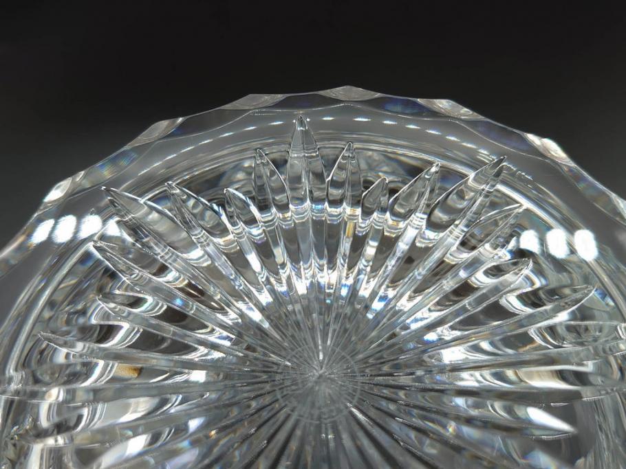 フランス　Baccarat　バカラ　特別限定　希少　1989-6/80　きらめく上品なカットが美しいビアマグ(フルレッドクリスタルガラス、ジョッキ、グラス、ケース付き、証明書付き)(R-077069)