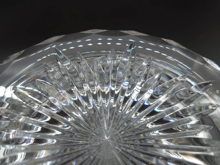 フランス　Baccarat　バカラ　特別限定　希少　1989-7/80　きらめく上品なカットが美しいビアマグ(フルレッドクリスタルガラス、ジョッキ、グラス、ケース付き、証明書付き)(R-077070)