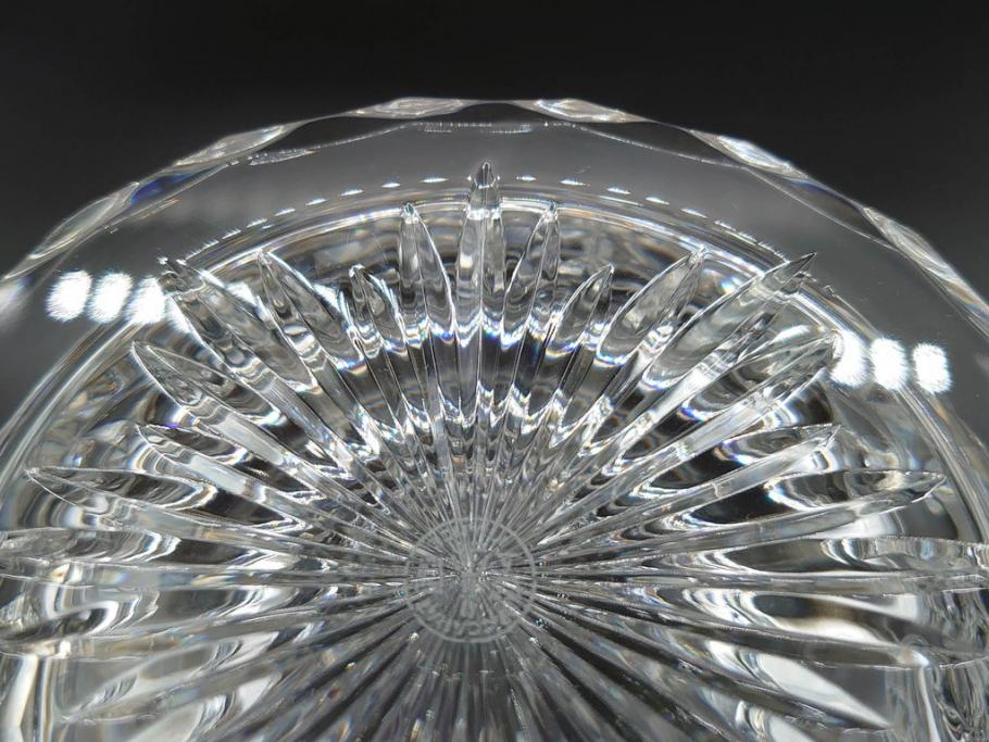 フランス　Baccarat　バカラ　特別限定　希少　1989-8/80　きらめく上品なカットが美しいビアマグ(フルレッドクリスタルガラス、ジョッキ、グラス、ケース付き、証明書なし)(R-077071)
