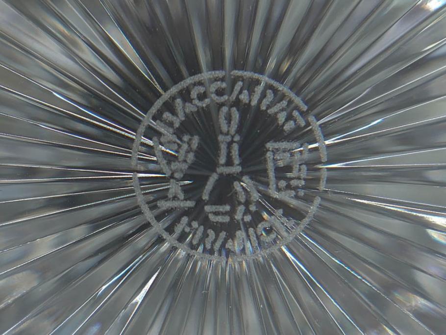 フランス　Baccarat　バカラ　特別限定　希少　1989-8/80　きらめく上品なカットが美しいビアマグ(フルレッドクリスタルガラス、ジョッキ、グラス、ケース付き、証明書なし)(R-077071)