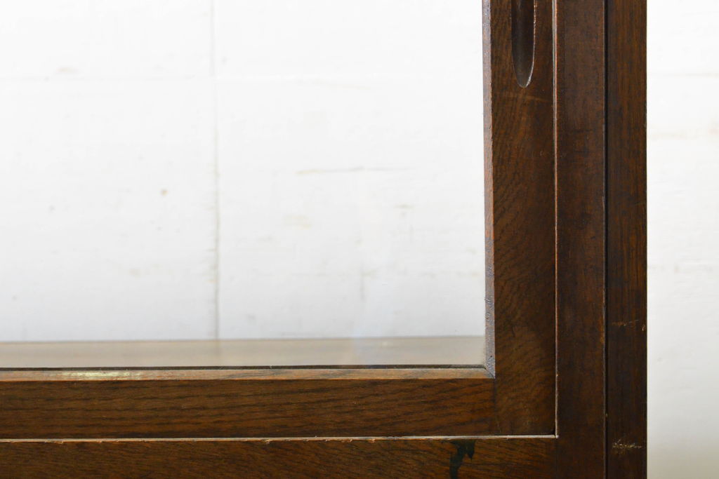 フランスアンティーク　激レア　希少デザイン　おしゃれなディスプレイが叶う洋菓子店の台形ガラスケース(ショーケース、陳列棚、店舗什器)(R-062393)