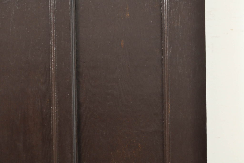 アンティーク建具　ダイヤガラス　濃い木色で落ち着きのある空間を演出するドア1枚(扉、木製ドア、建具)(R-062687)