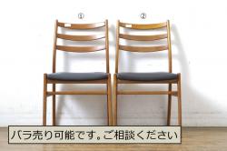 中古　超美品　イタリア　ミノッティ(Minotti)　シンプルモダンなデザインが美しい回転式ダイニングチェア(定価35万円)(回転イス、椅子)(R-061465)