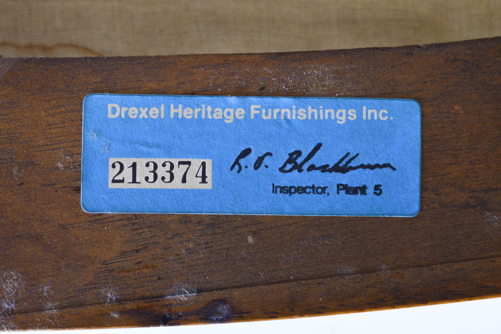 中古　DREXEL HERITAGE(ドレクセルヘリテイジ)　くつろぎの時間を演出するアームチェア(椅子、イス、ダイニングチェア)(R-062710)