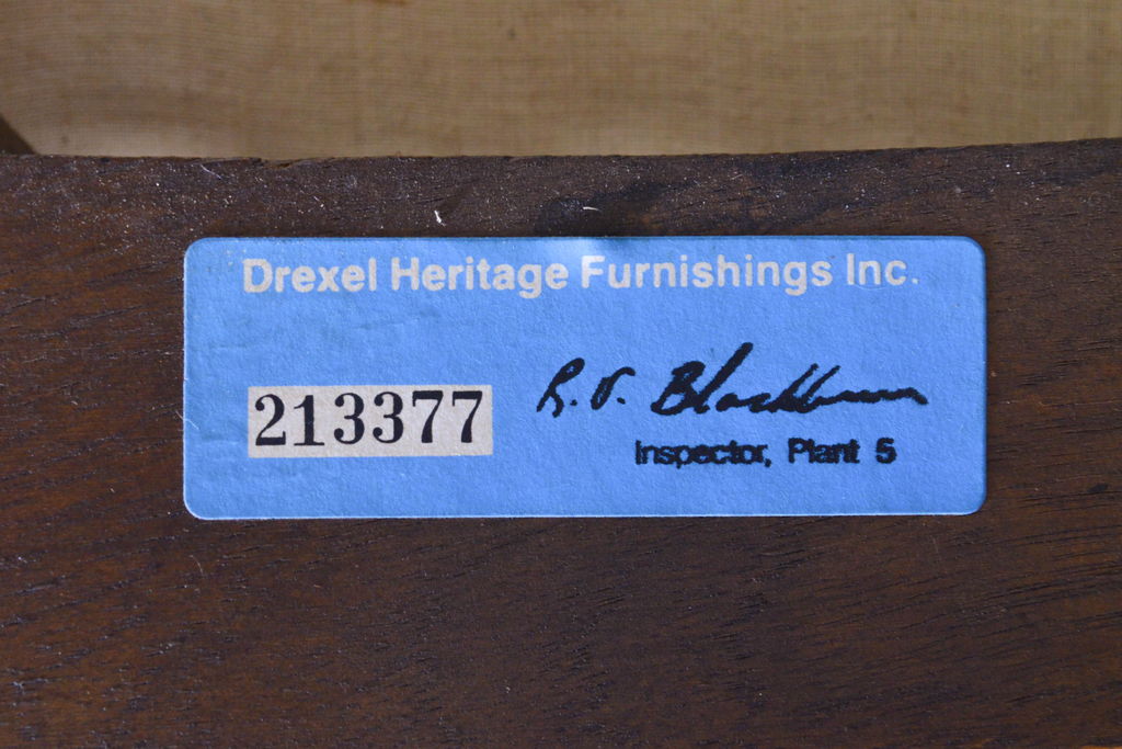 中古　DREXEL HERITAGE(ドレクセルヘリテイジ)　くつろぎの時間を演出するアームチェア(椅子、イス、ダイニングチェア)(R-062713)