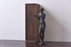 【古美術買取】昭和期　藤井浩祐作(Fujii Koyu)　青銅女身像「平和」(ブロンズ像　アンティーク)を買取りました。