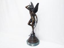 【古美術買取】フランスの彫刻家　J Coutan ROME　ジュール・フェリックス・クータン　キューピッド　ブロンズ像(Jules Felix Coutan、Cupid、天使、置物、オブジェ)を買取りました。