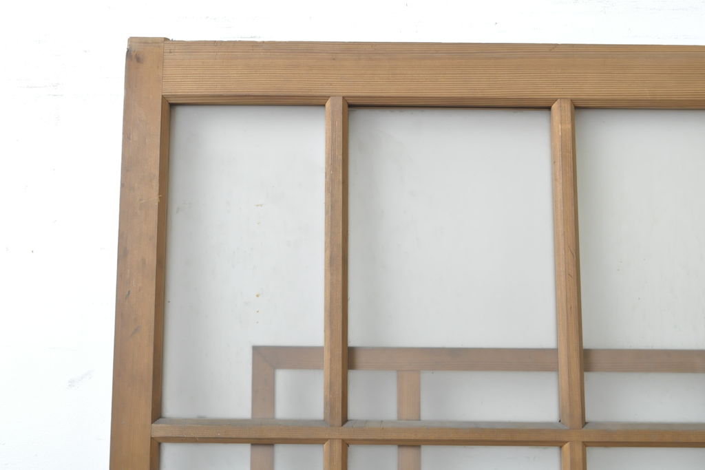 アンティーク建具　大正ロマンの雰囲気溢れるガラス戸1枚(引き戸、建具)(R-062645)