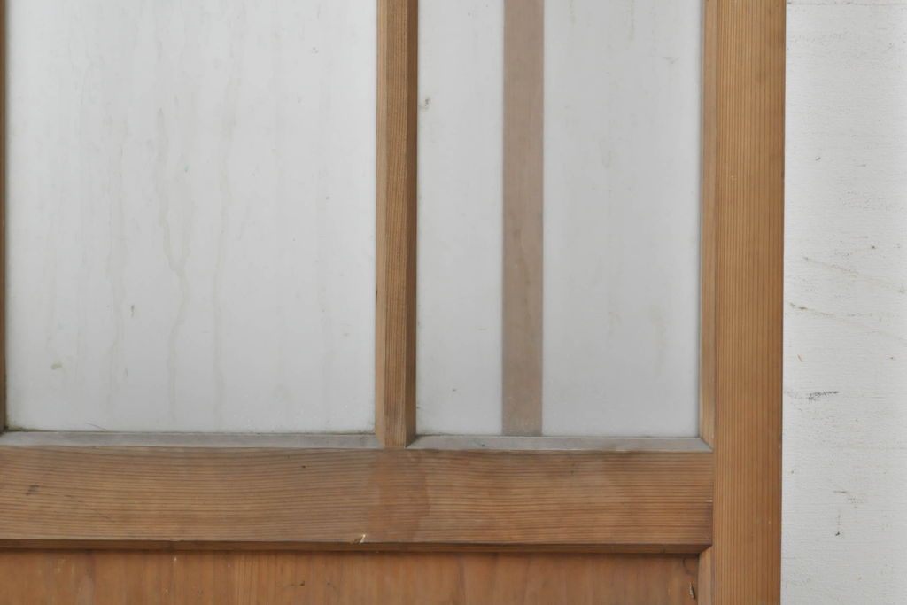 アンティーク建具　大正ロマンの雰囲気溢れるガラス戸1枚(引き戸、建具)(R-062645)