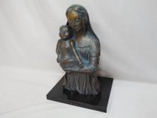 【古美術買取】彫刻家　堤直美(Tsutsumi Naomi)　ブロンズ　聖母子像(オブジェ、置物)(定価約90万円)を買取りました。