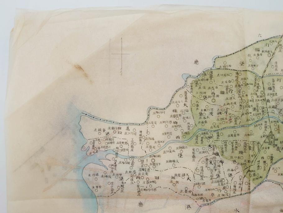 戦前　当時物　嘉義地震　震災略図　震災被害略図　震災概況略図9枚(台湾、中国、古文書、古地図)(R-077176)