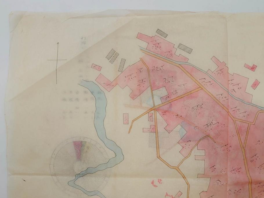 戦前　当時物　嘉義地震　震災略図　震災被害略図　震災概況略図9枚(台湾、中国、古文書、古地図)(R-077176)