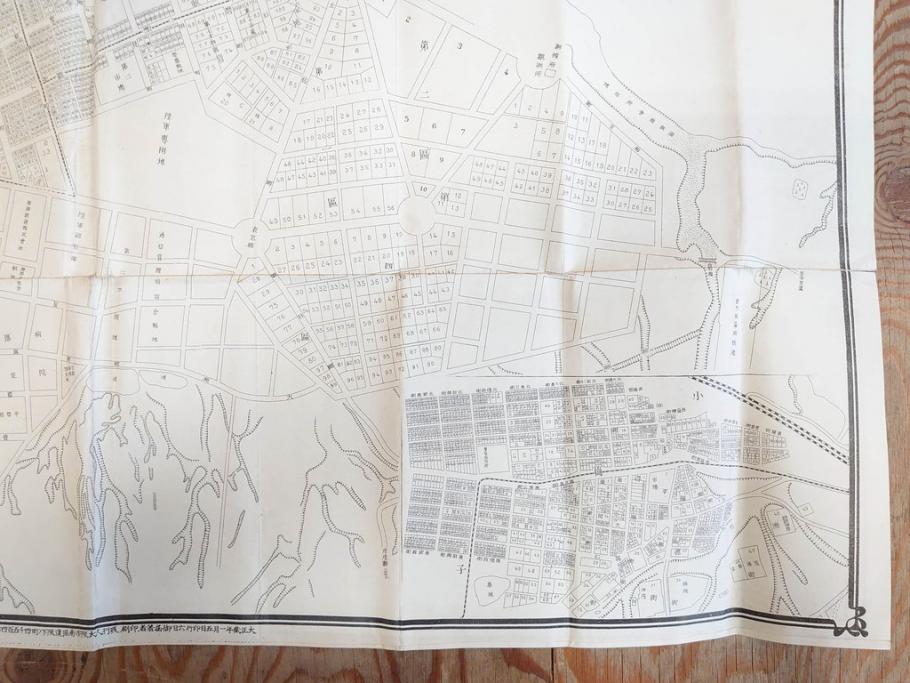 明治大正期　当時物　満州地図&市街地図　大連市街図　青泥窪市街図　古地図3枚セット(南満州鉄道、大阪十字屋出版、大連天野満書堂、古文書、中国)(R-077217)