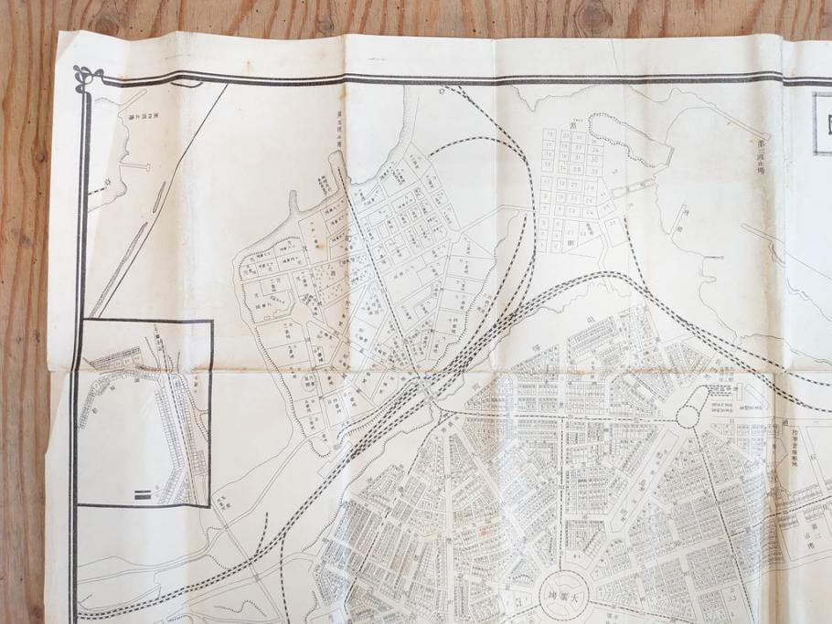 明治大正期　当時物　満州地図&市街地図　大連市街図　青泥窪市街図　古地図3枚セット(南満州鉄道、大阪十字屋出版、大連天野満書堂、古文書、中国)(R-077217)