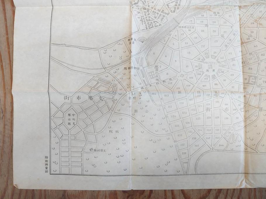 明治大正期　当時物　満州地図&市街地図　大連市街図　青泥窪市街図　古地図3枚セット(南満州鉄道、大阪十字屋出版、大連天野満書堂、古文書、中国)(R-077217)
