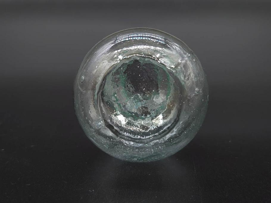 戦前　当時物　瓢箪型　気泡や絶妙なフォルムが味わいのあるニッキ水瓶5個セット(豆ガラス、ちびニッキ水、ガラス容器、駄菓子屋ビン、ペロペロ、レトロガラス、一輪挿し、ひょうたん)(R-077063)