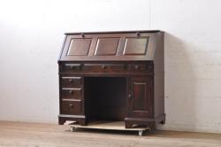 中古　DREXEL HERITAGE(ドレクセルヘリテイジ)　Triune(トライユン)　585-107　高級感溢れる上品な佇まいが美しいオーダー両袖机(プレジデントデスク、ニーホールデスク、ワークデスク、オフィスデスク、在宅用、在宅ワーク用)(定価約140万円)(R-067765)