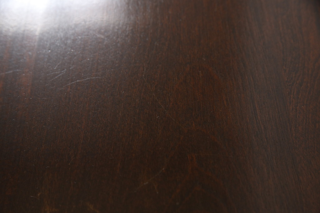 和製ビンテージ　民芸家具　細く伸びる脚がスタイリッシュなサイドテーブル(花台、飾り台、ヴィンテージ)(R-058024)