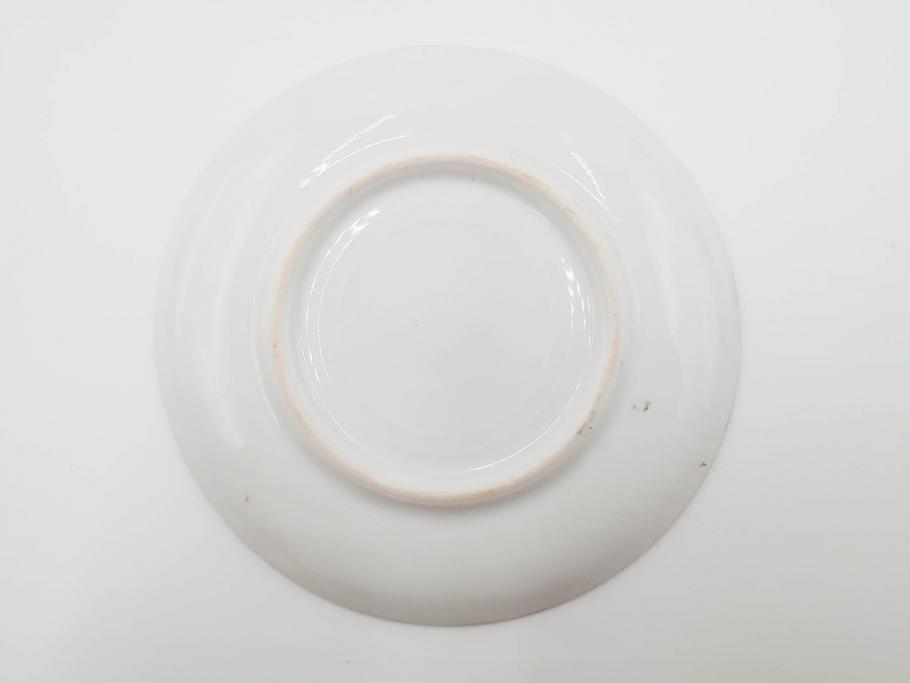 明治〜大正期　オールドノリタケ　NORITAKE　ハンドペイント　金彩　金盛　白鳥葦文　優雅な雰囲気漂うポット・カップ&ソーサー4客・プレート5枚セット(トリオ、デミタス、コーヒー、C&S、碗皿)(R-083678)
