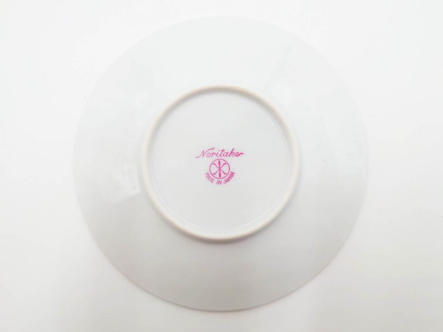 昭和初期　オールドノリタケ　NORITAKE　金彩　色蒔き?　ピンク　クリーム　グリーン　ブルー　グレー　心がほどけるような色彩のやさしさが魅力のカップ&ソーサー5客セット(マルキ印、碗皿、C&S、洋食器)(R-083679)