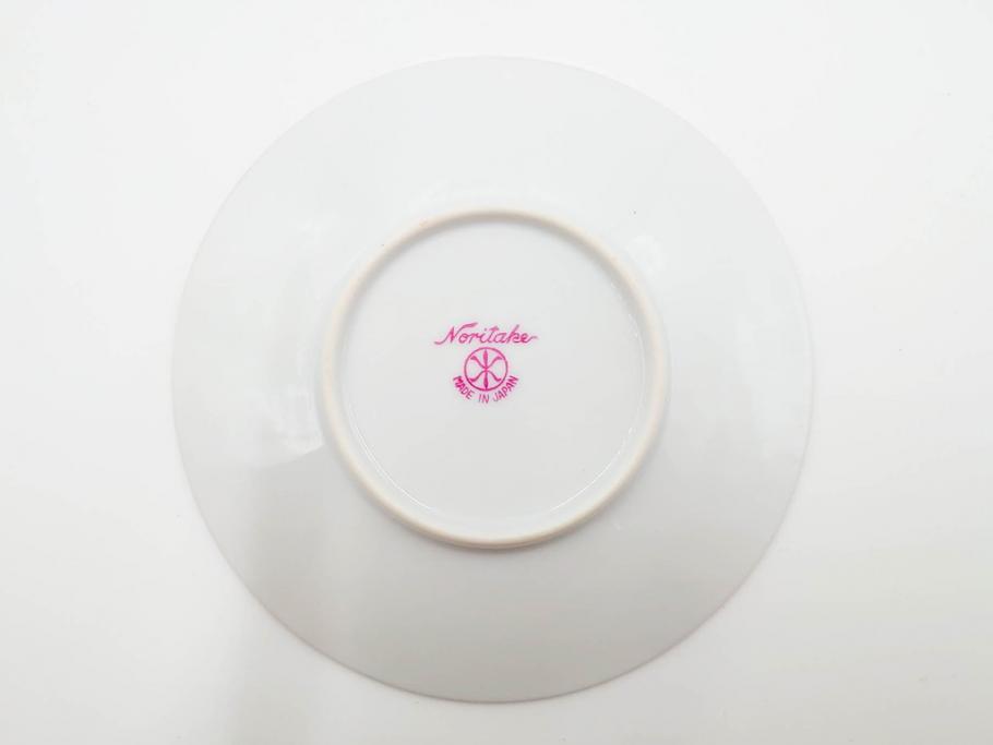 昭和初期　オールドノリタケ　NORITAKE　金彩　色蒔き?　ピンク　クリーム　グリーン　ブルー　グレー　心がほどけるような色彩のやさしさが魅力のカップ&ソーサー5客セット(マルキ印、碗皿、C&S、洋食器)(R-083679)