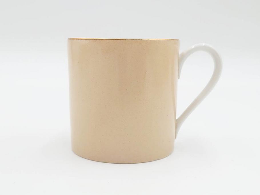 昭和初期　オールドノリタケ　NORITAKE　金彩　色蒔き?　ピンク　クリーム　グリーン　ブルー　グレー　心がほどけるような色彩のやさしさが魅力のカップ&ソーサー5客セット(マルキ印、碗皿、C&S、洋食器)(R-083679)