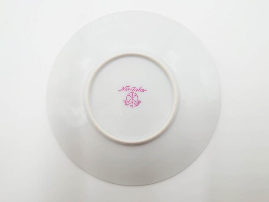 昭和初期　オールドノリタケ　NORITAKE　金彩　色蒔き?　ピンク　クリーム　グリーン　ブルー　グレー　心がほどけるような色彩のやさしさが魅力のカップ&ソーサー5客セット(マルキ印、碗皿、C&S、洋食器)(R-083679)