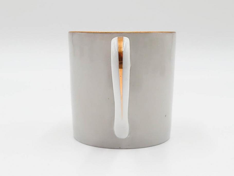 昭和初期　オールドノリタケ　NORITAKE　金彩　色蒔き?　ピンク　クリーム　グリーン　ブルー　グレー　心がほどけるような色彩のやさしさが魅力のカップ&ソーサー5客セット(マルキ印、碗皿、C&S、洋食器)(R-083679)