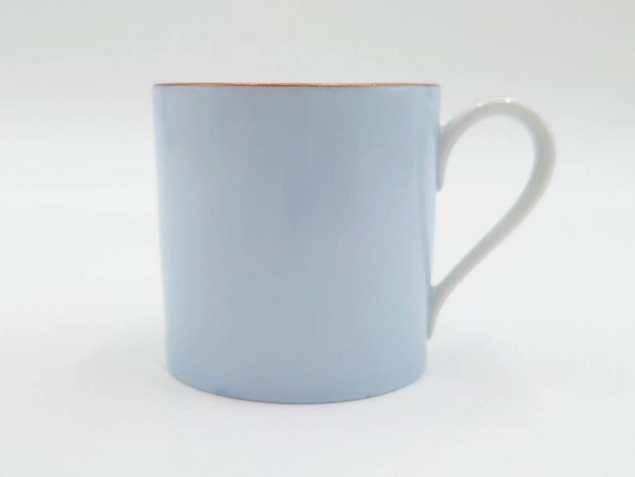 昭和初期　オールドノリタケ　NORITAKE　金彩　色蒔き?　ピンク　クリーム　グリーン　ブルー　グレー　心がほどけるような色彩のやさしさが魅力のカップ&ソーサー5客セット(マルキ印、碗皿、C&S、洋食器)(R-083679)
